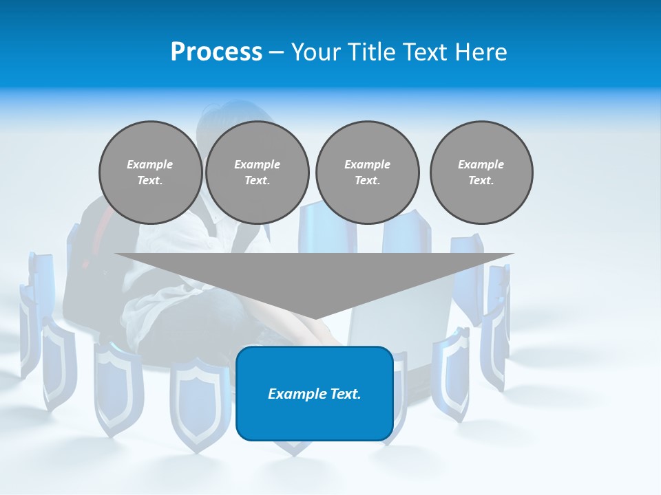 A Young Boy Sitting On The Ground Using A Laptop PowerPoint Template