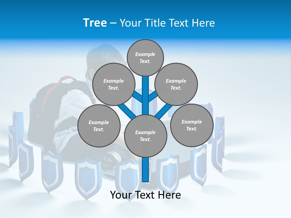 A Young Boy Sitting On The Ground Using A Laptop PowerPoint Template