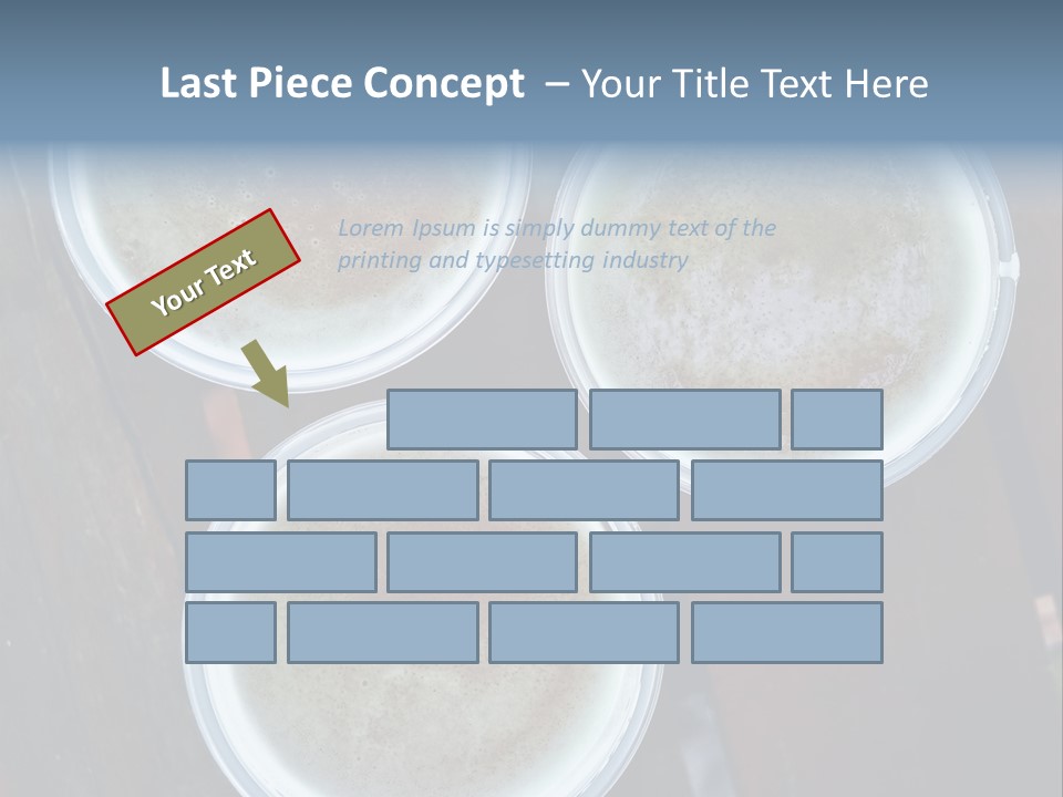 Three Cups Of Coffee Sitting On Top Of A Wooden Table PowerPoint Template
