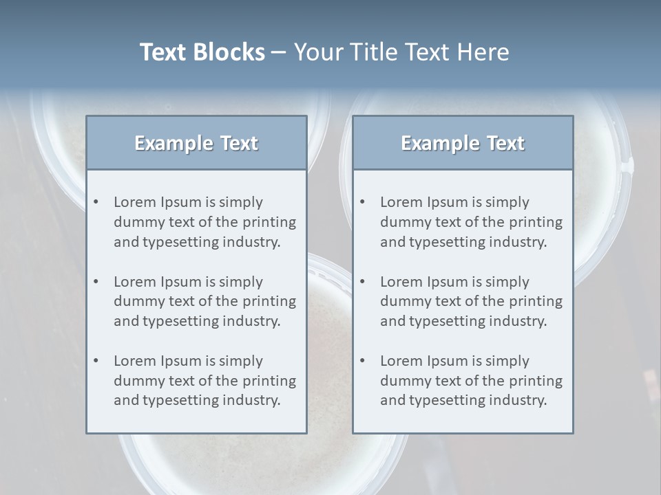 Three Cups Of Coffee Sitting On Top Of A Wooden Table PowerPoint Template
