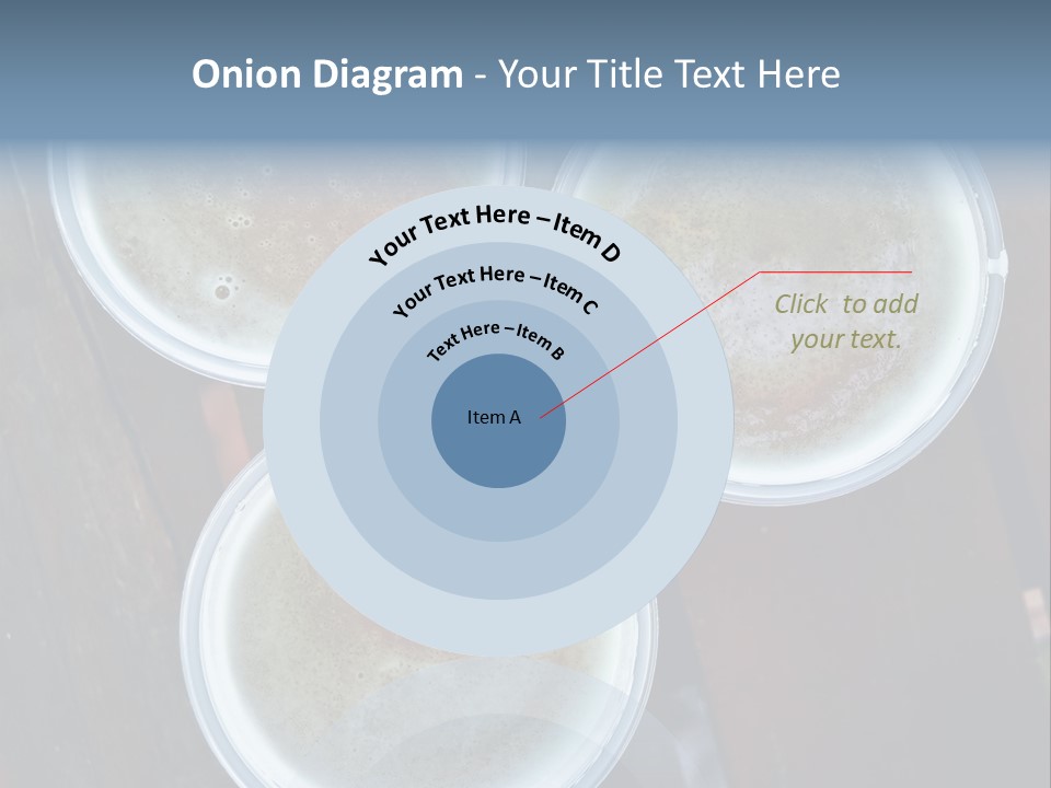 Three Cups Of Coffee Sitting On Top Of A Wooden Table PowerPoint Template