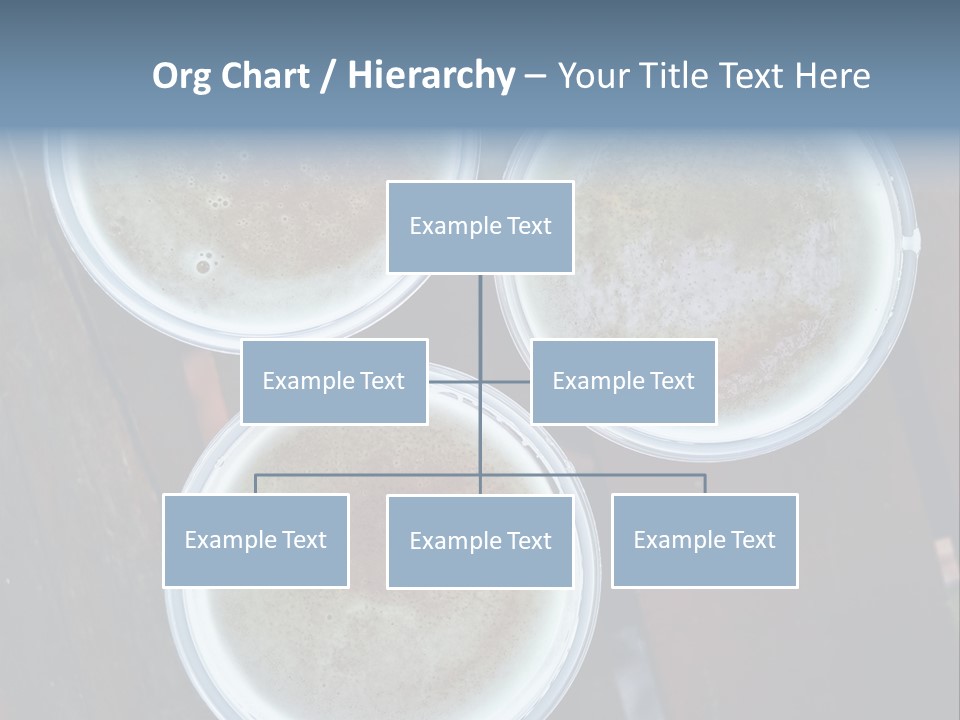 Three Cups Of Coffee Sitting On Top Of A Wooden Table PowerPoint Template
