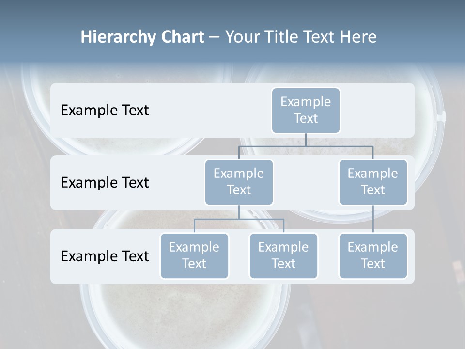 Three Cups Of Coffee Sitting On Top Of A Wooden Table PowerPoint Template