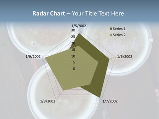 Three Cups Of Coffee Sitting On Top Of A Wooden Table PowerPoint Template