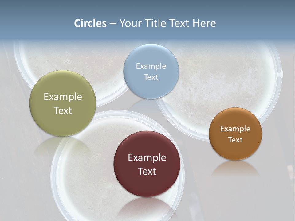 Three Cups Of Coffee Sitting On Top Of A Wooden Table PowerPoint Template