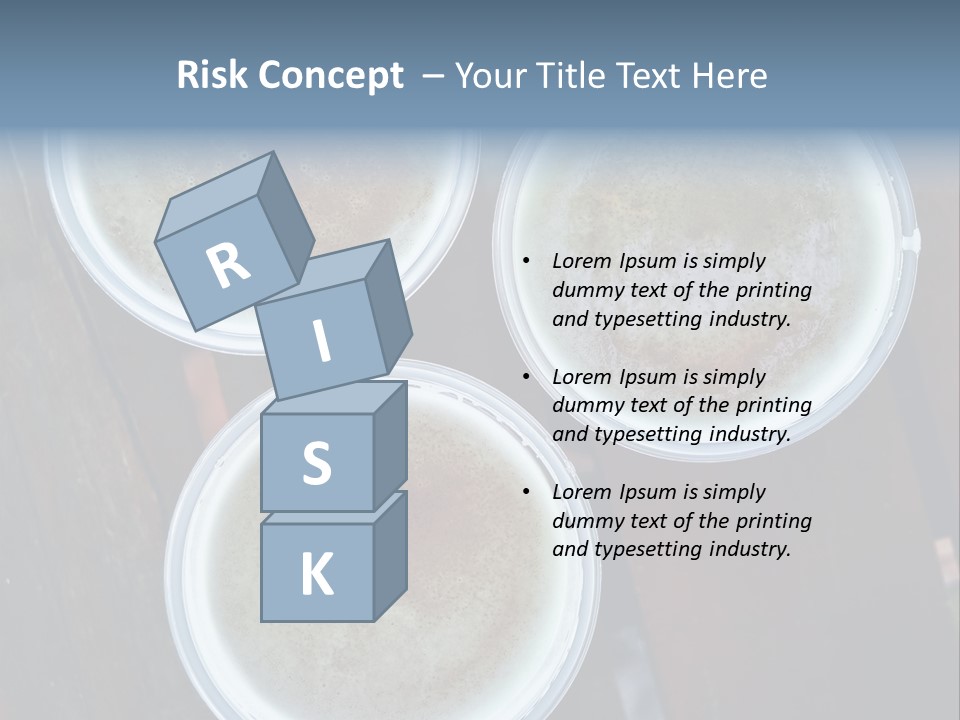 Three Cups Of Coffee Sitting On Top Of A Wooden Table PowerPoint Template