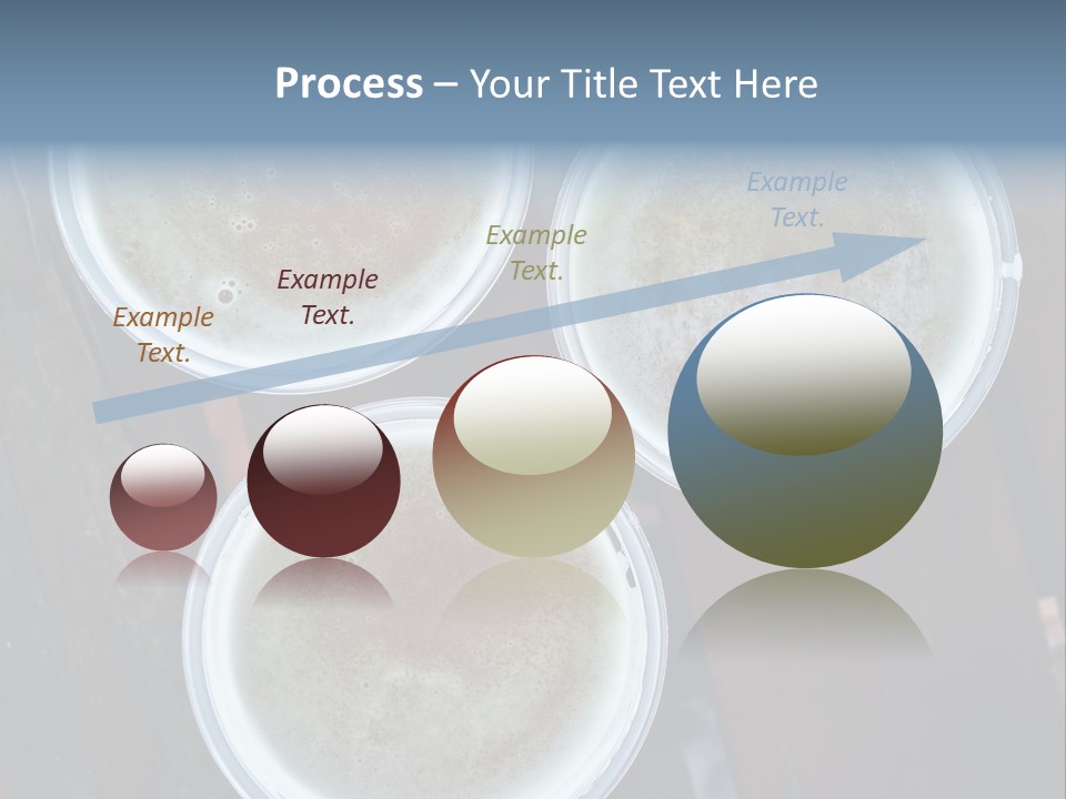 Three Cups Of Coffee Sitting On Top Of A Wooden Table PowerPoint Template