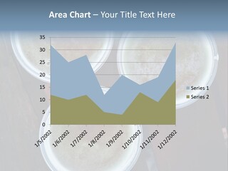 Three Cups Of Coffee Sitting On Top Of A Wooden Table PowerPoint Template