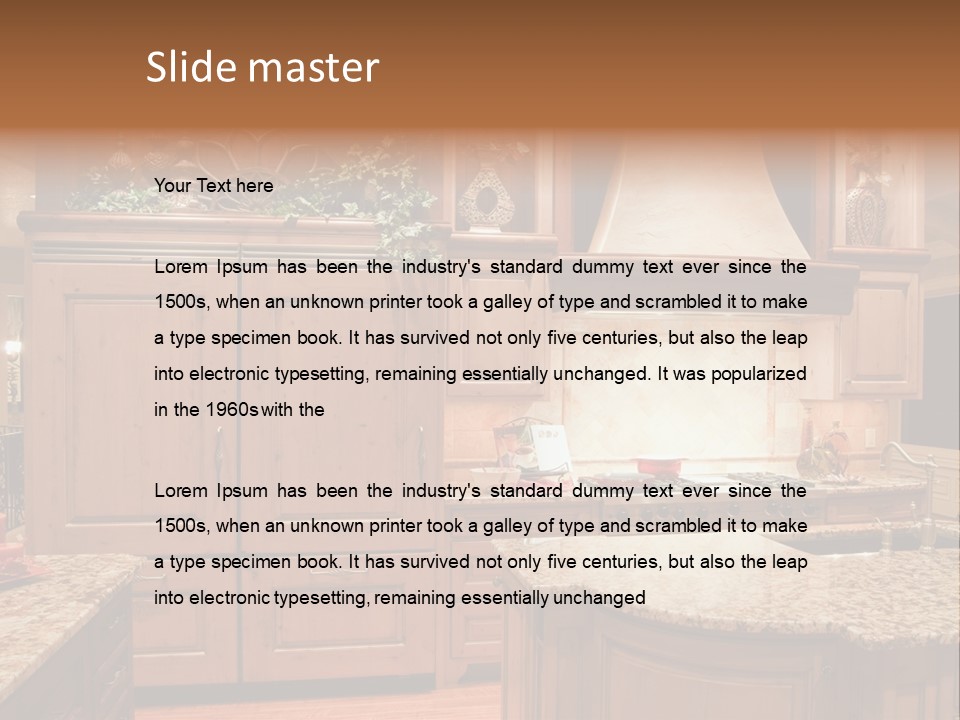 Expensive Hood Decor PowerPoint Template