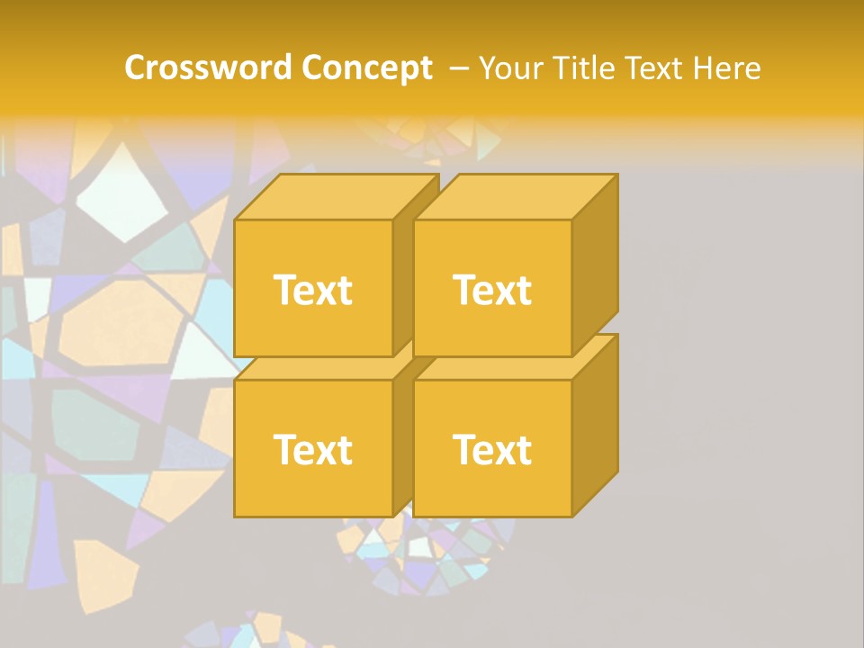 A Group Of Colorful Shapes On A Purple Background PowerPoint Template