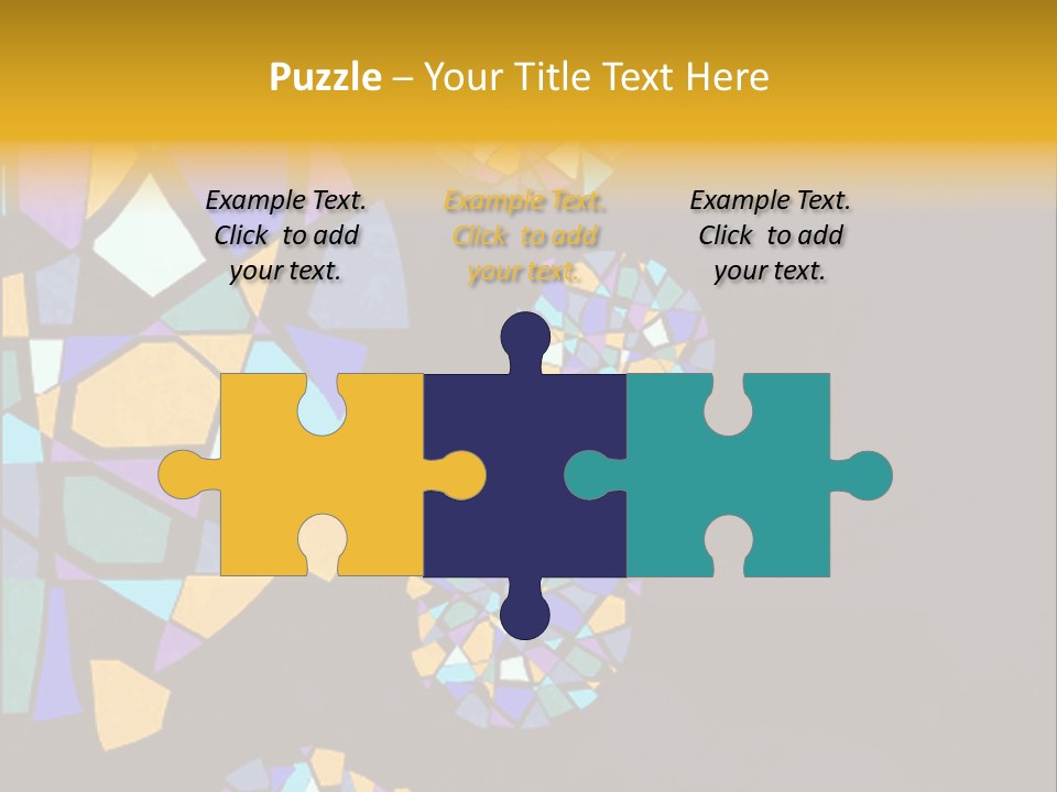 A Group Of Colorful Shapes On A Purple Background PowerPoint Template