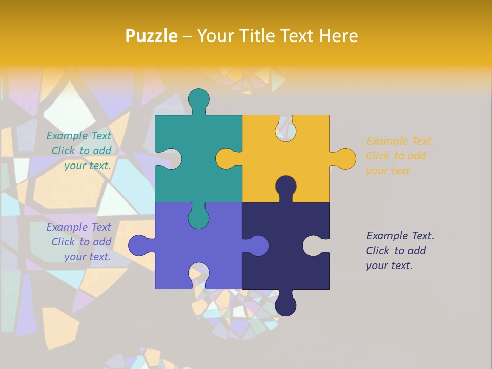 A Group Of Colorful Shapes On A Purple Background PowerPoint Template