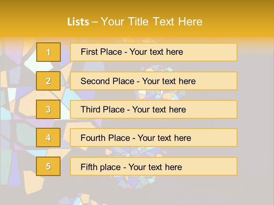A Group Of Colorful Shapes On A Purple Background PowerPoint Template