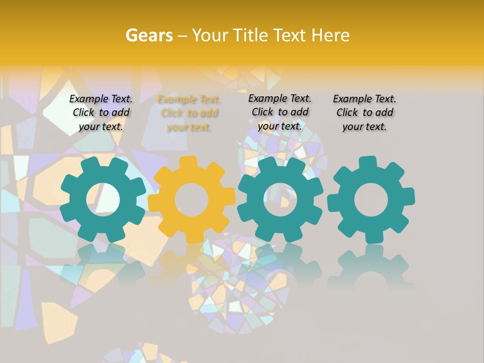 A Group Of Colorful Shapes On A Purple Background PowerPoint Template