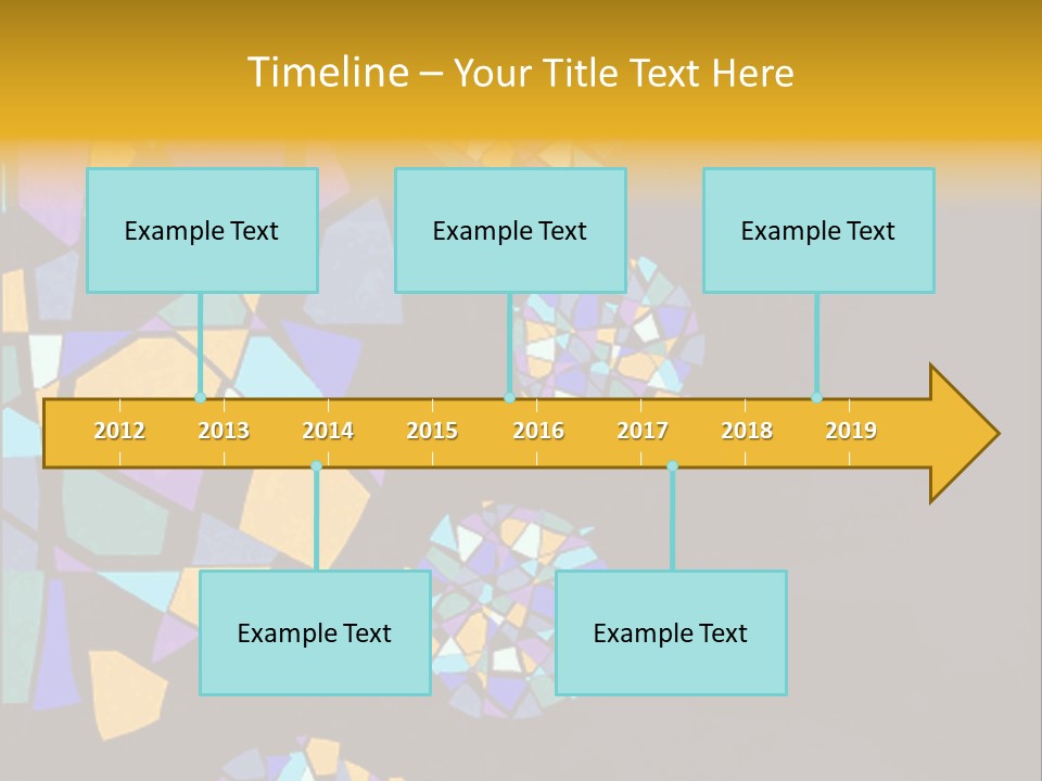 A Group Of Colorful Shapes On A Purple Background PowerPoint Template