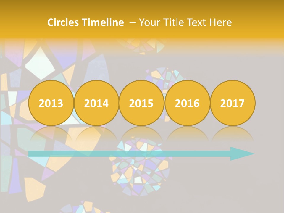 A Group Of Colorful Shapes On A Purple Background PowerPoint Template