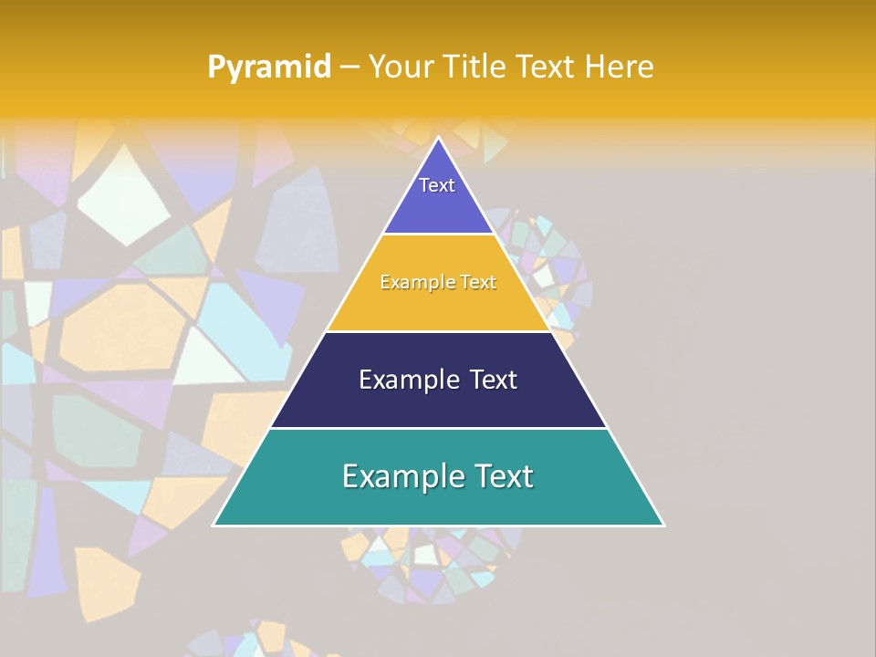 A Group Of Colorful Shapes On A Purple Background PowerPoint Template