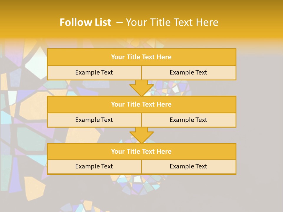 A Group Of Colorful Shapes On A Purple Background PowerPoint Template