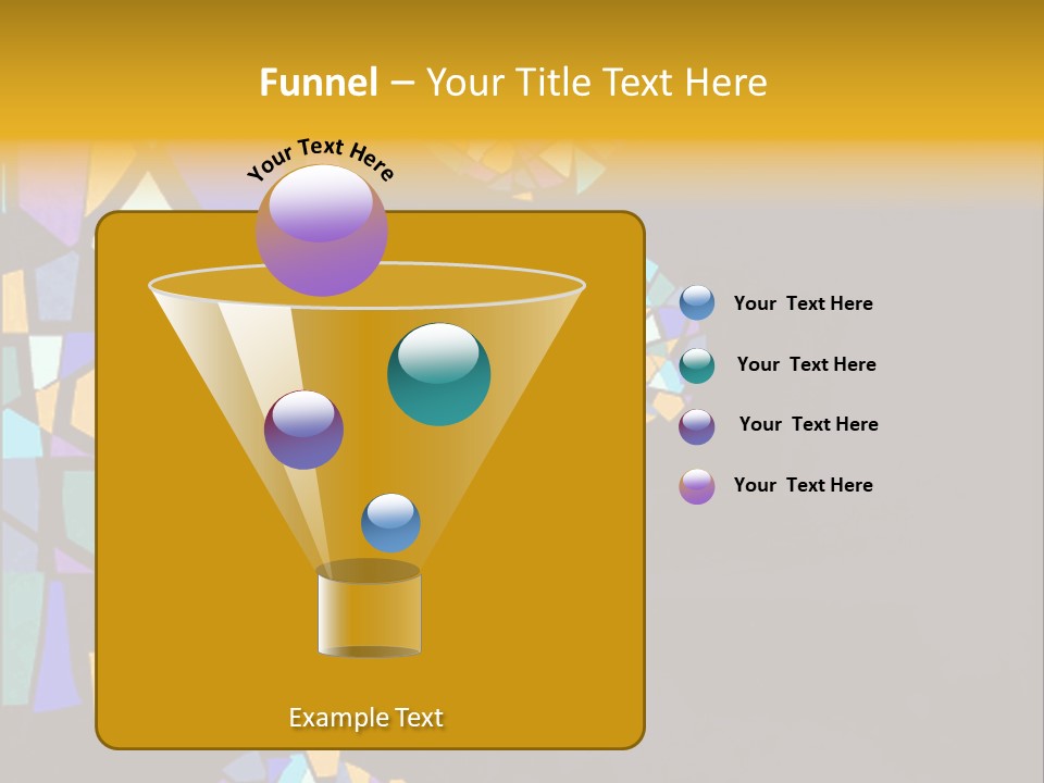 A Group Of Colorful Shapes On A Purple Background PowerPoint Template