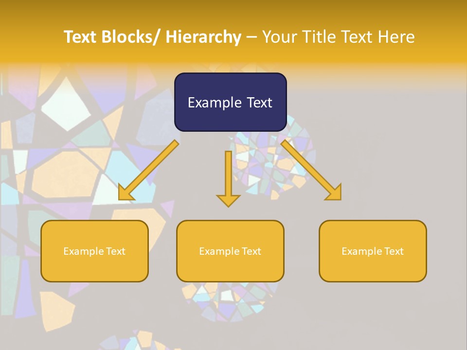 A Group Of Colorful Shapes On A Purple Background PowerPoint Template