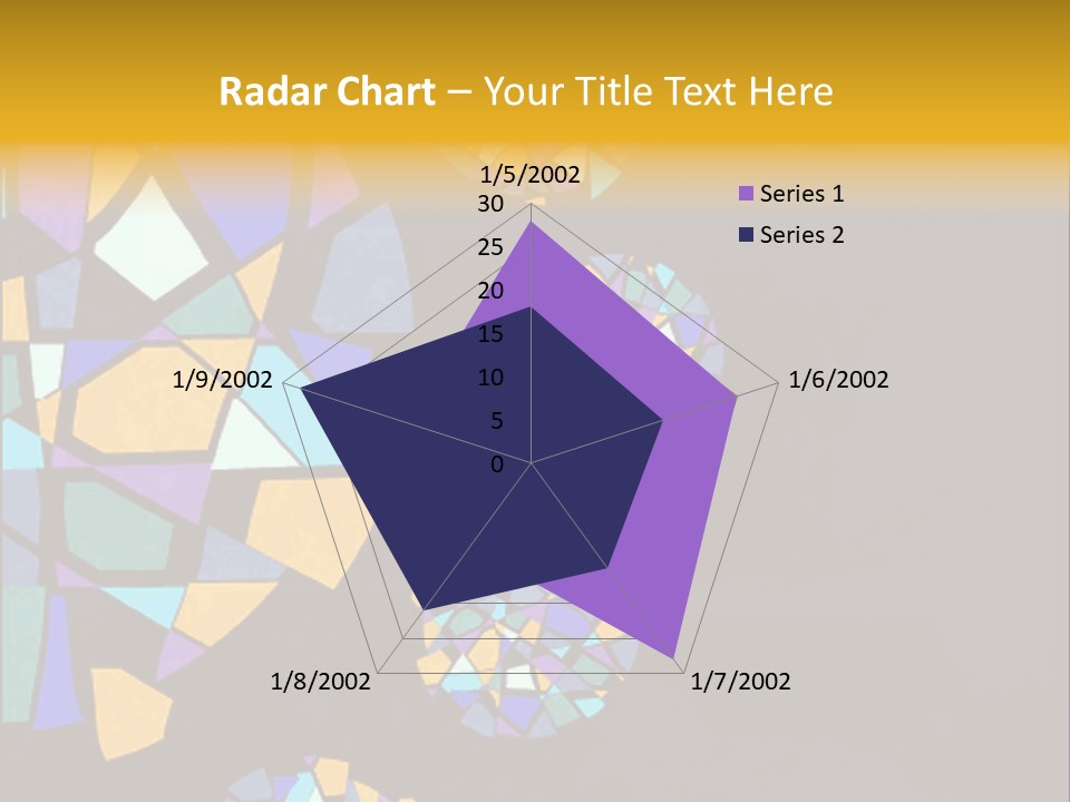 A Group Of Colorful Shapes On A Purple Background PowerPoint Template