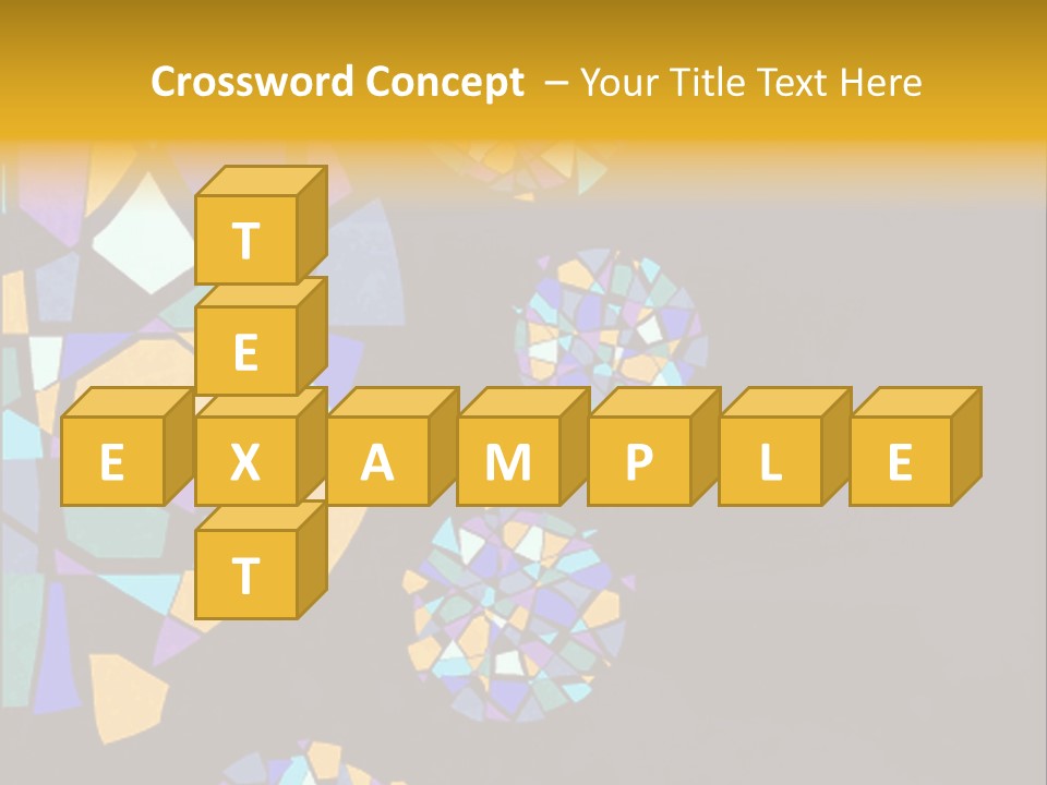 A Group Of Colorful Shapes On A Purple Background PowerPoint Template