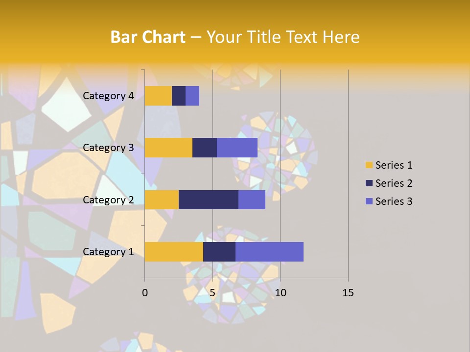 A Group Of Colorful Shapes On A Purple Background PowerPoint Template