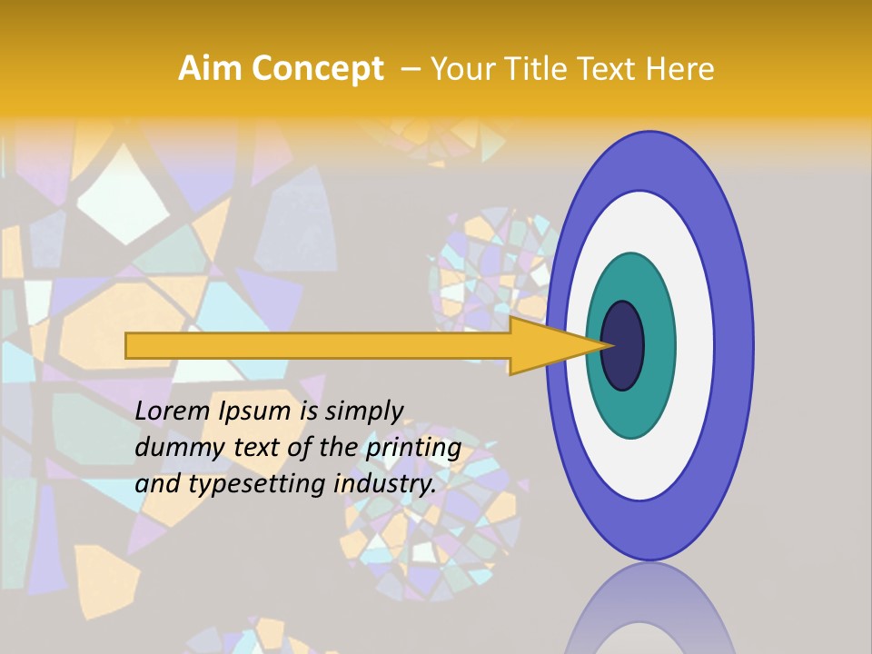 A Group Of Colorful Shapes On A Purple Background PowerPoint Template