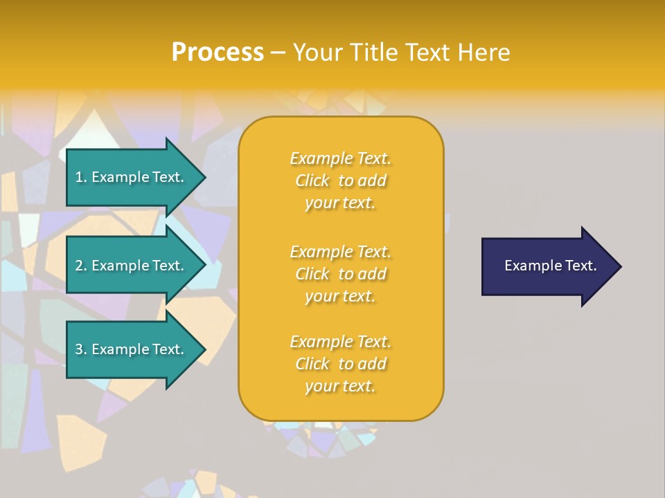 A Group Of Colorful Shapes On A Purple Background PowerPoint Template
