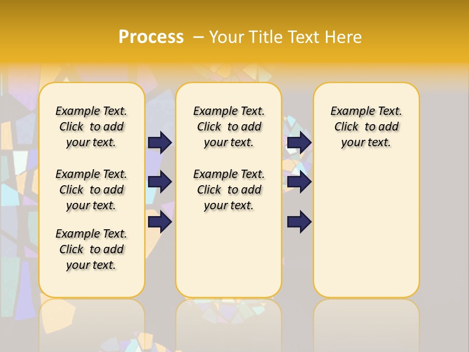 A Group Of Colorful Shapes On A Purple Background PowerPoint Template