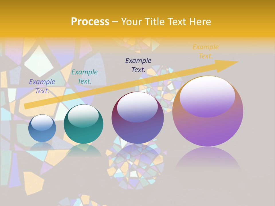 A Group Of Colorful Shapes On A Purple Background PowerPoint Template