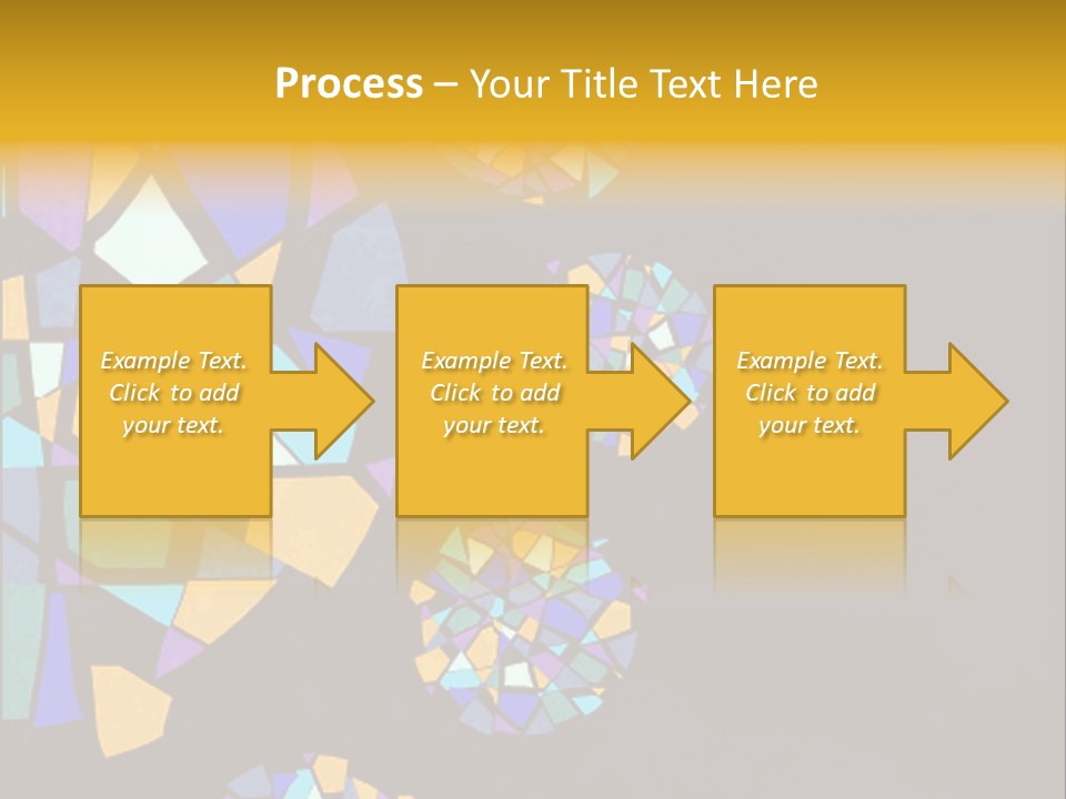 A Group Of Colorful Shapes On A Purple Background PowerPoint Template