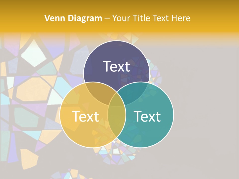 A Group Of Colorful Shapes On A Purple Background PowerPoint Template