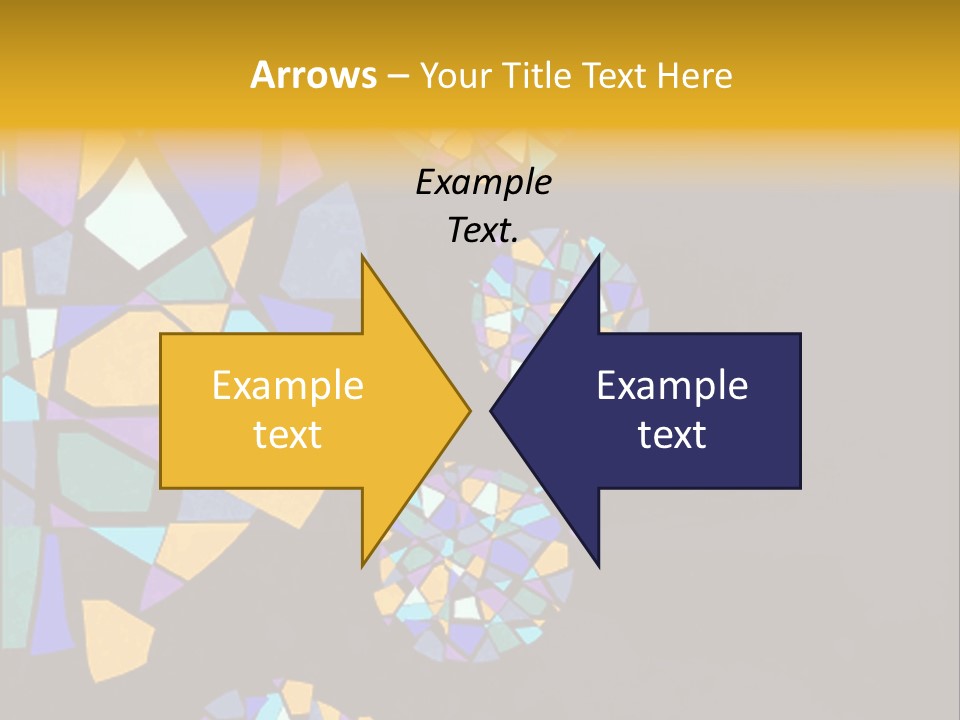 A Group Of Colorful Shapes On A Purple Background PowerPoint Template