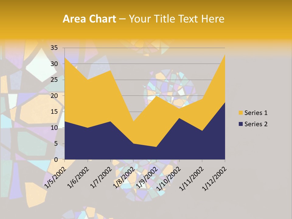 A Group Of Colorful Shapes On A Purple Background PowerPoint Template