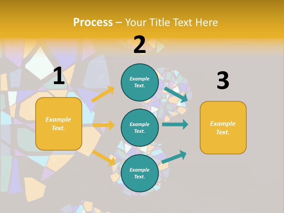 A Group Of Colorful Shapes On A Purple Background PowerPoint Template