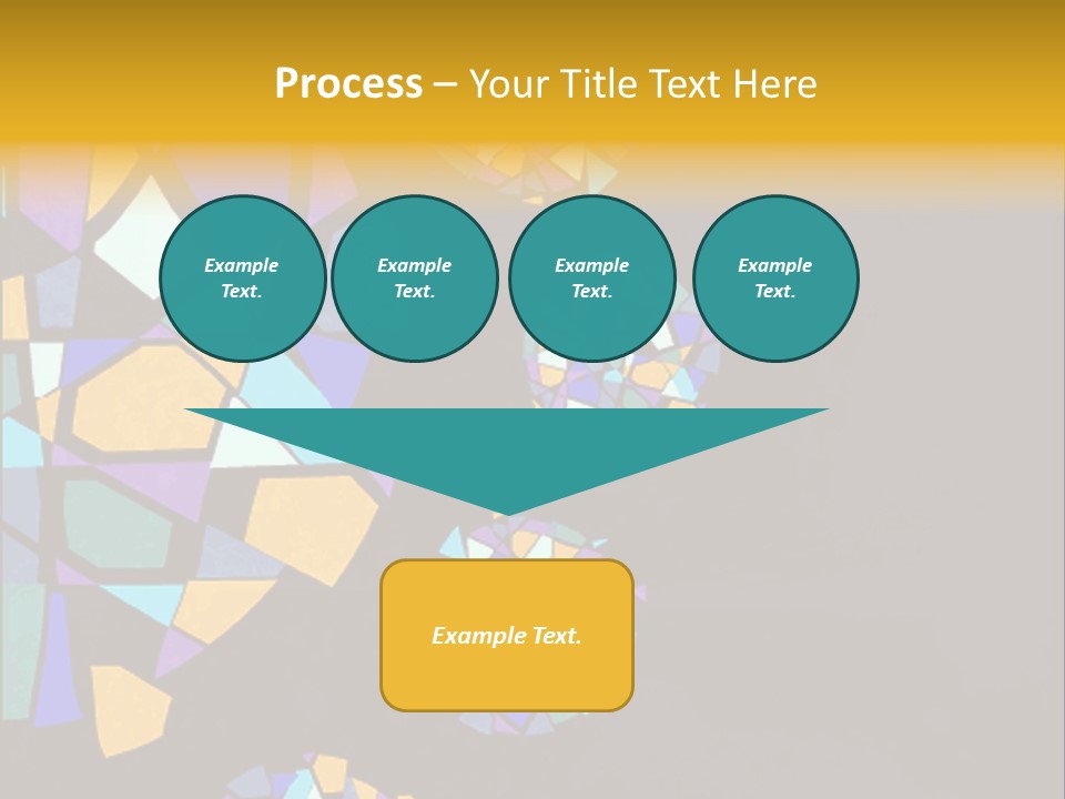 A Group Of Colorful Shapes On A Purple Background PowerPoint Template