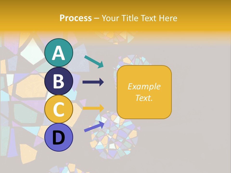 A Group Of Colorful Shapes On A Purple Background PowerPoint Template