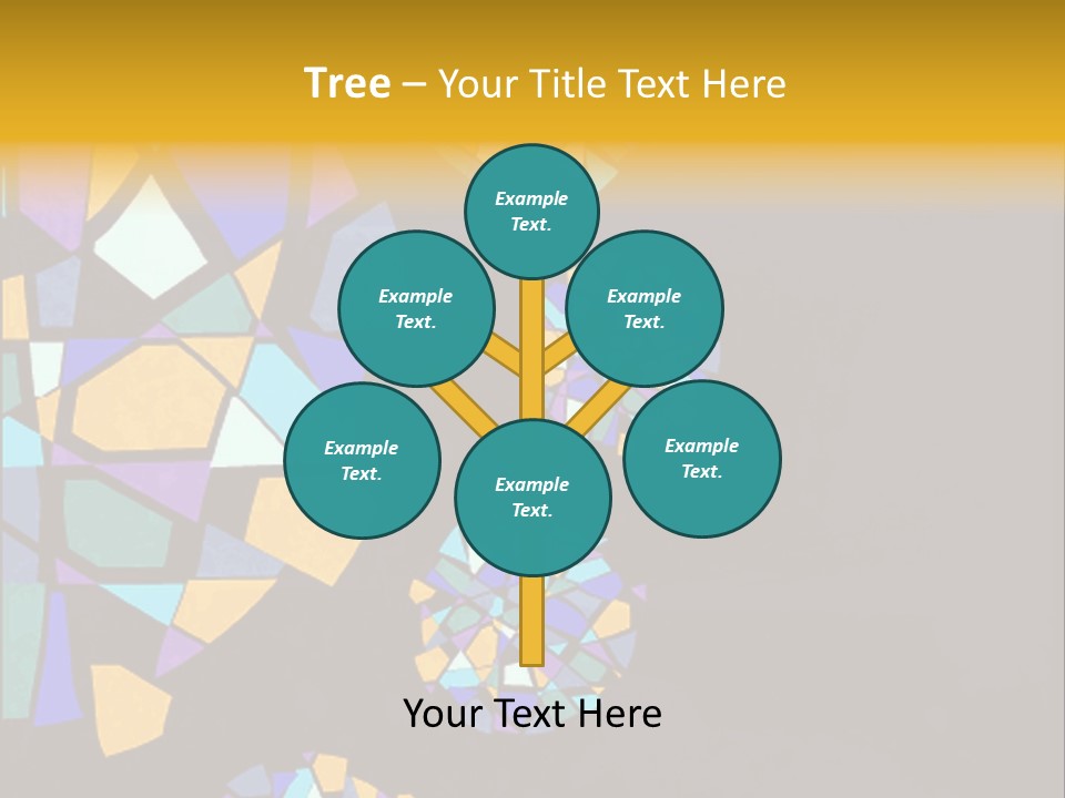 A Group Of Colorful Shapes On A Purple Background PowerPoint Template