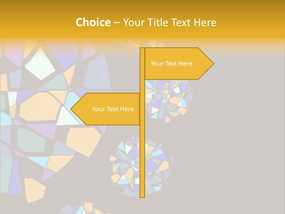 A Group Of Colorful Shapes On A Purple Background PowerPoint Template