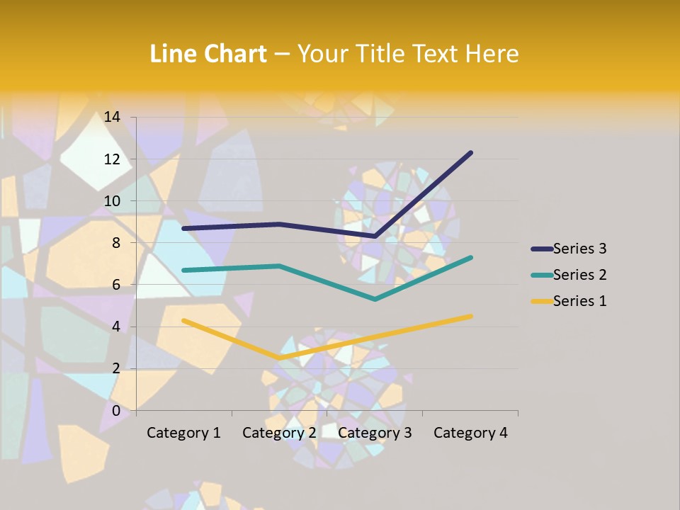 A Group Of Colorful Shapes On A Purple Background PowerPoint Template