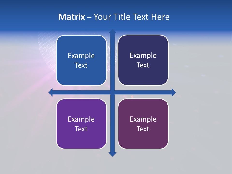 Spotlight Laser Ball PowerPoint Template