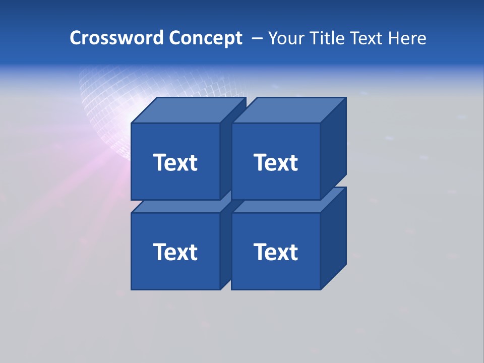 Spotlight Laser Ball PowerPoint Template