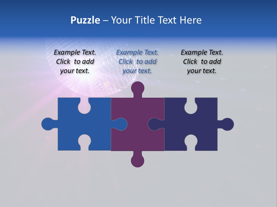 Spotlight Laser Ball PowerPoint Template