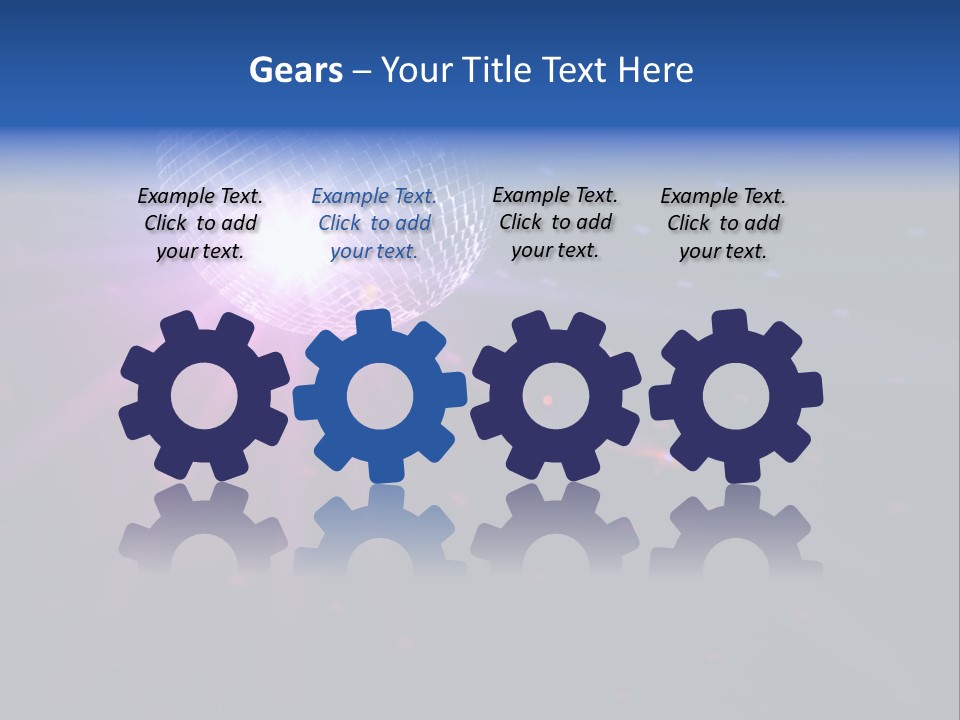 Spotlight Laser Ball PowerPoint Template