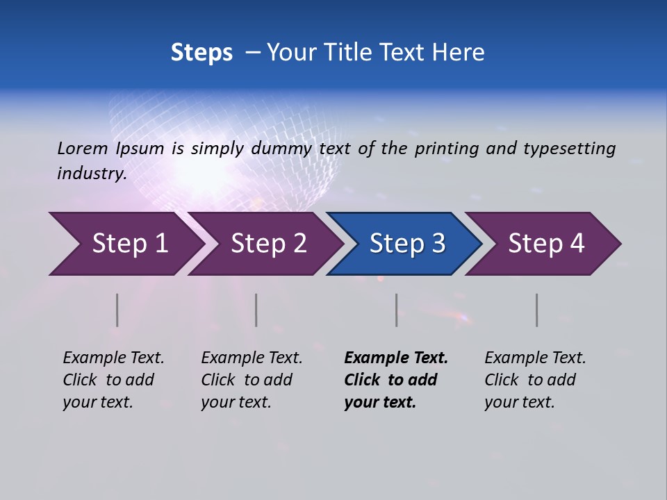 Spotlight Laser Ball PowerPoint Template