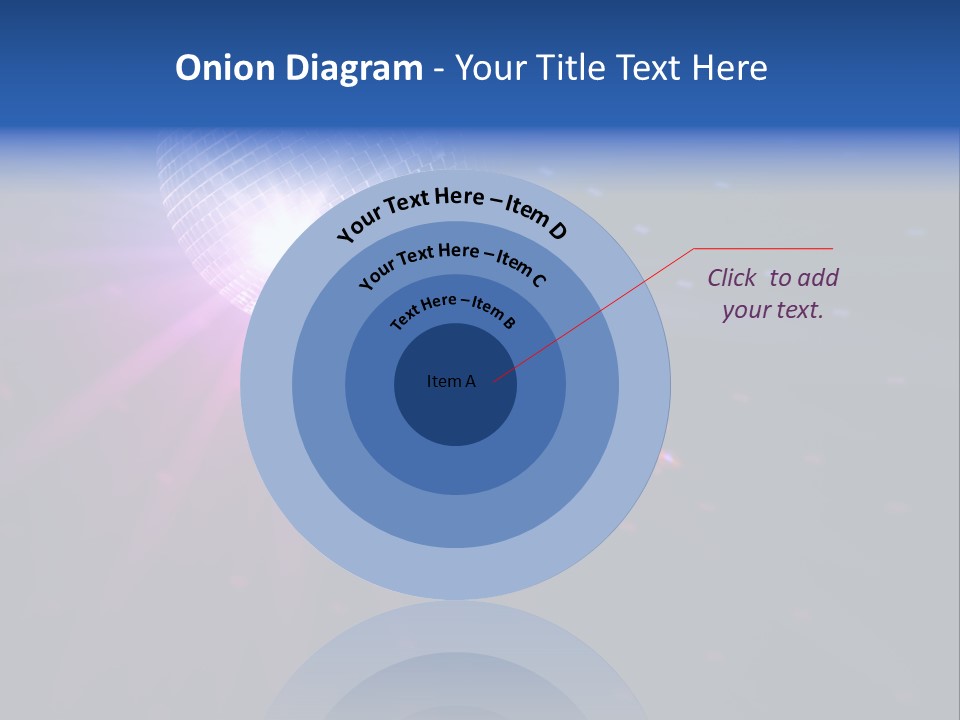 Spotlight Laser Ball PowerPoint Template