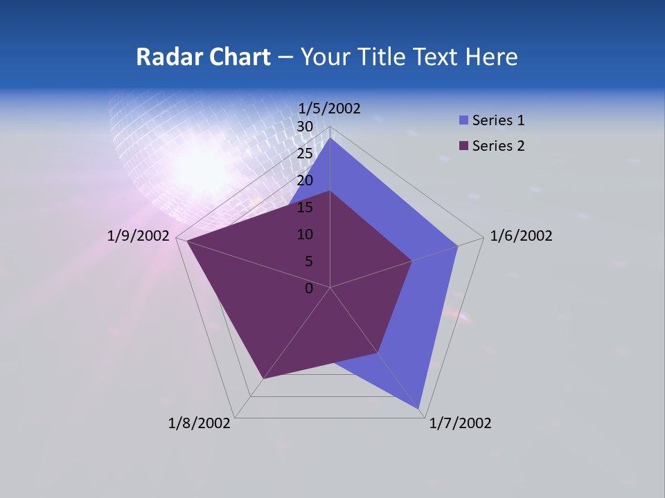 Spotlight Laser Ball PowerPoint Template