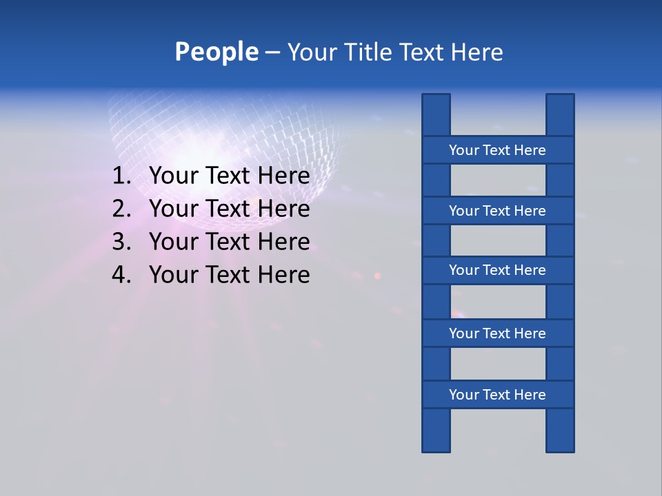 Spotlight Laser Ball PowerPoint Template