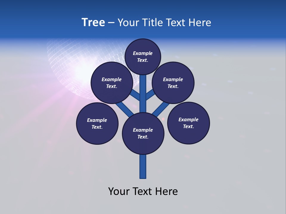 Spotlight Laser Ball PowerPoint Template